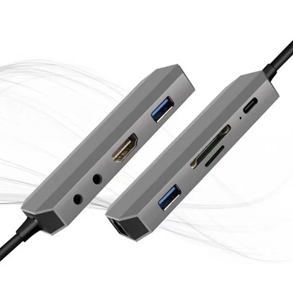 Type-C3.1 4K Usb3.0 Sd Tf Card Gigabit Ethernet Port Usb Sound Pd Charging 9-In-1 Converter | Компьютеры и офис
