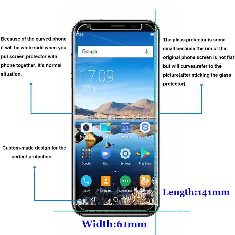 Для Oukitel K5 5 7 &quotПрозрачная Жесткая защитная пленка из закаленного стекла