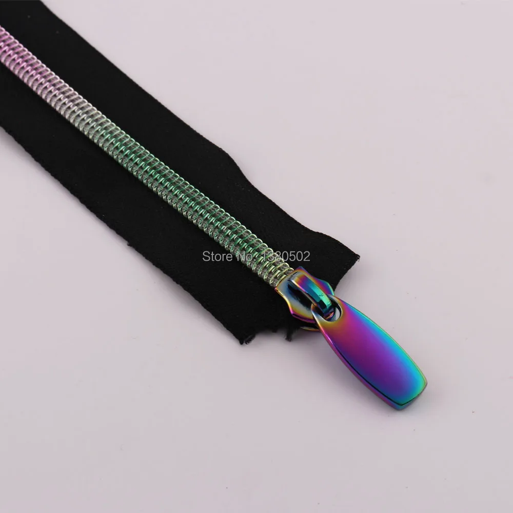 5Yards rainbow Color Nylon Teeth Zippers with Zipper puller Slider Sewing accessories for Garment Bag | Дом и сад