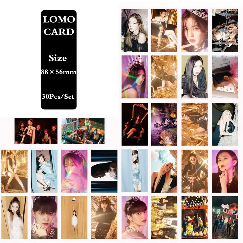 KPOP красный бархатный альбом RBB самодельная бумага Lomo карты фото постер HD