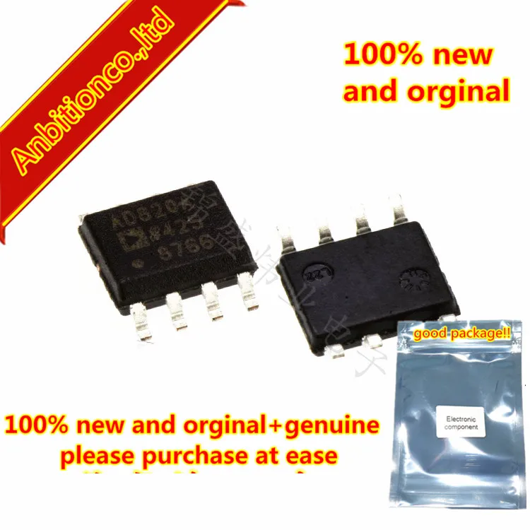 

5pcs 100% new and orginal AD820ARZ AD820A SOP-8 Single-Supply, Rail-to-Rail, Low Power FET-Input Op Amp in stock