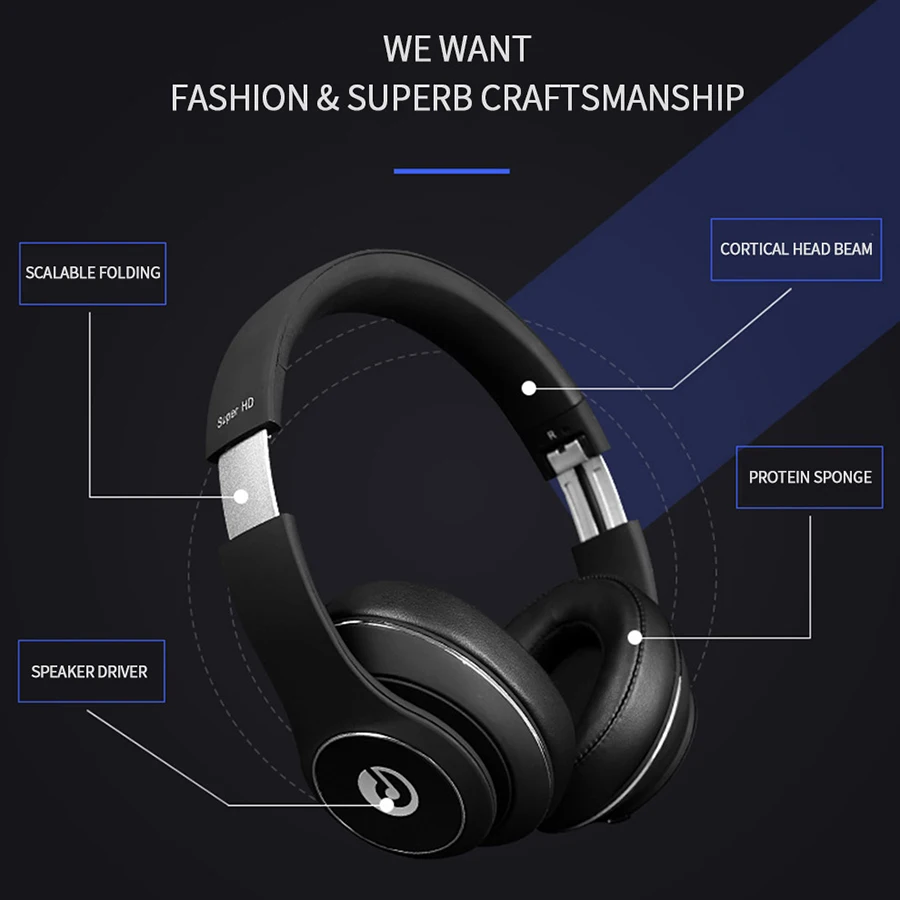 EB999 беспроводные Bluetooth наушники проводные Hi Fi стерео игровая гарнитура с
