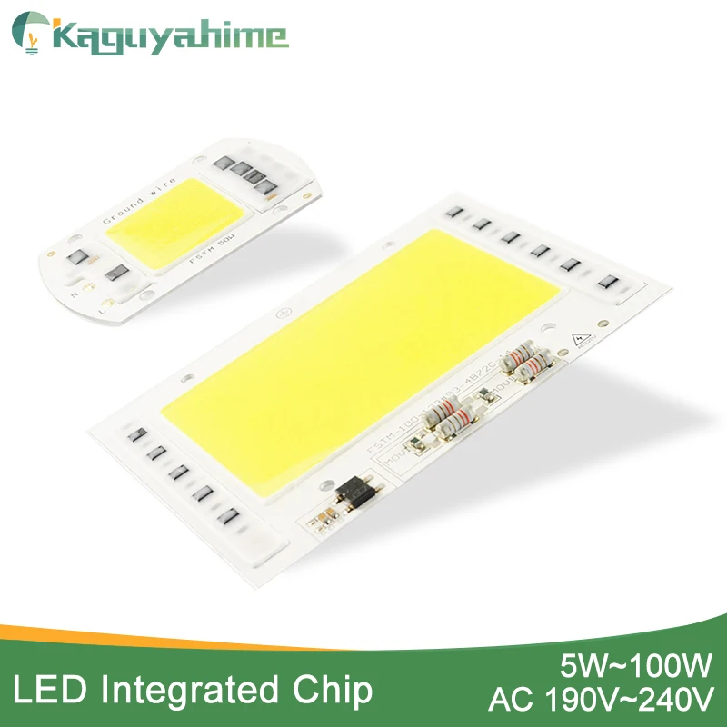 Kaguyahime рост/белый монолитный блок светодиодов лампы Чип AC 220 В 5 Вт ~ 100 30 20 10 Smart IC