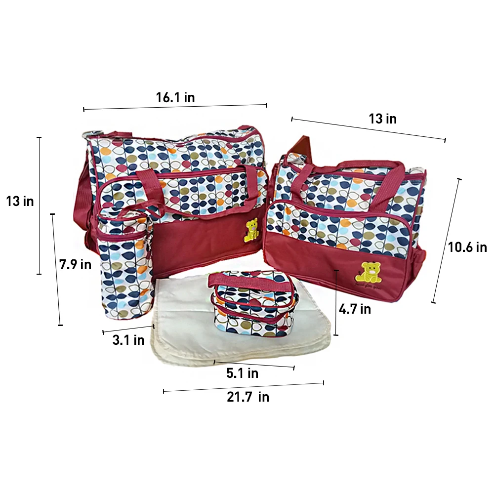 Новинка 5 шт. Пеленки Tote Сумочка в комплекте Многофункциональная сумка для