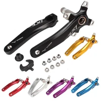 mountain bike hollow integrated crankset strong durable aluimium alloy bicycle crank set with tools top quality