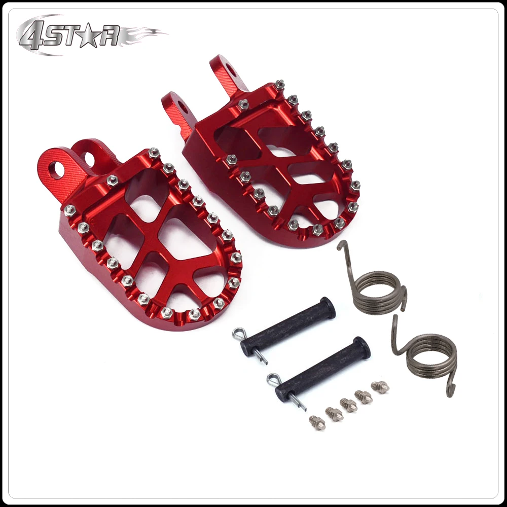 

Foot Pegs Pedals Rests For HONDA CR80 XR250 XR400 1996 1997 1998 1999 2000 2001 2002 2003 2004 2005 XR350R XR600R XR650L XR650R