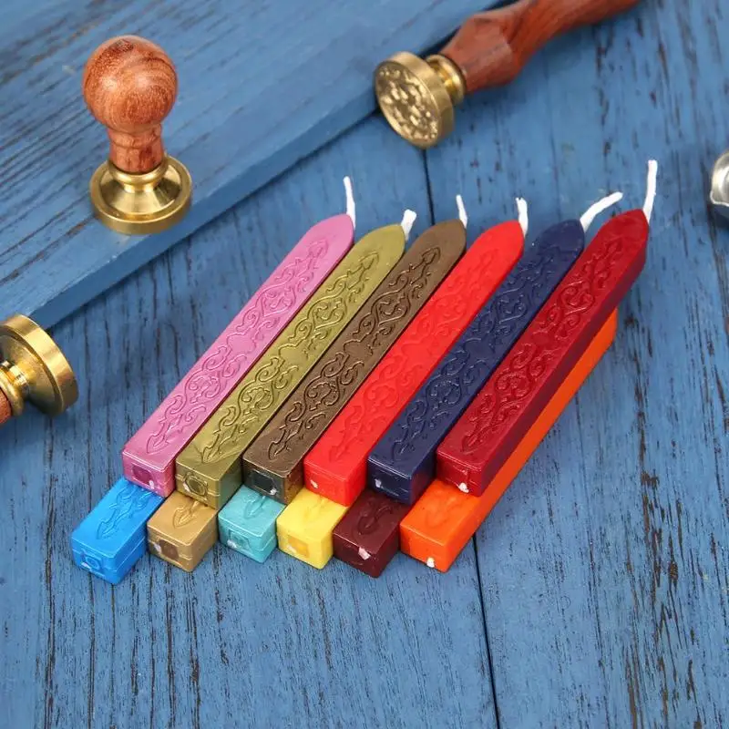 90*10*10mm Sealing Wax Stick Retro Seal Stamps For Letter Wedding Invitations Vintage Cord Wicks Sticks | Дом и сад