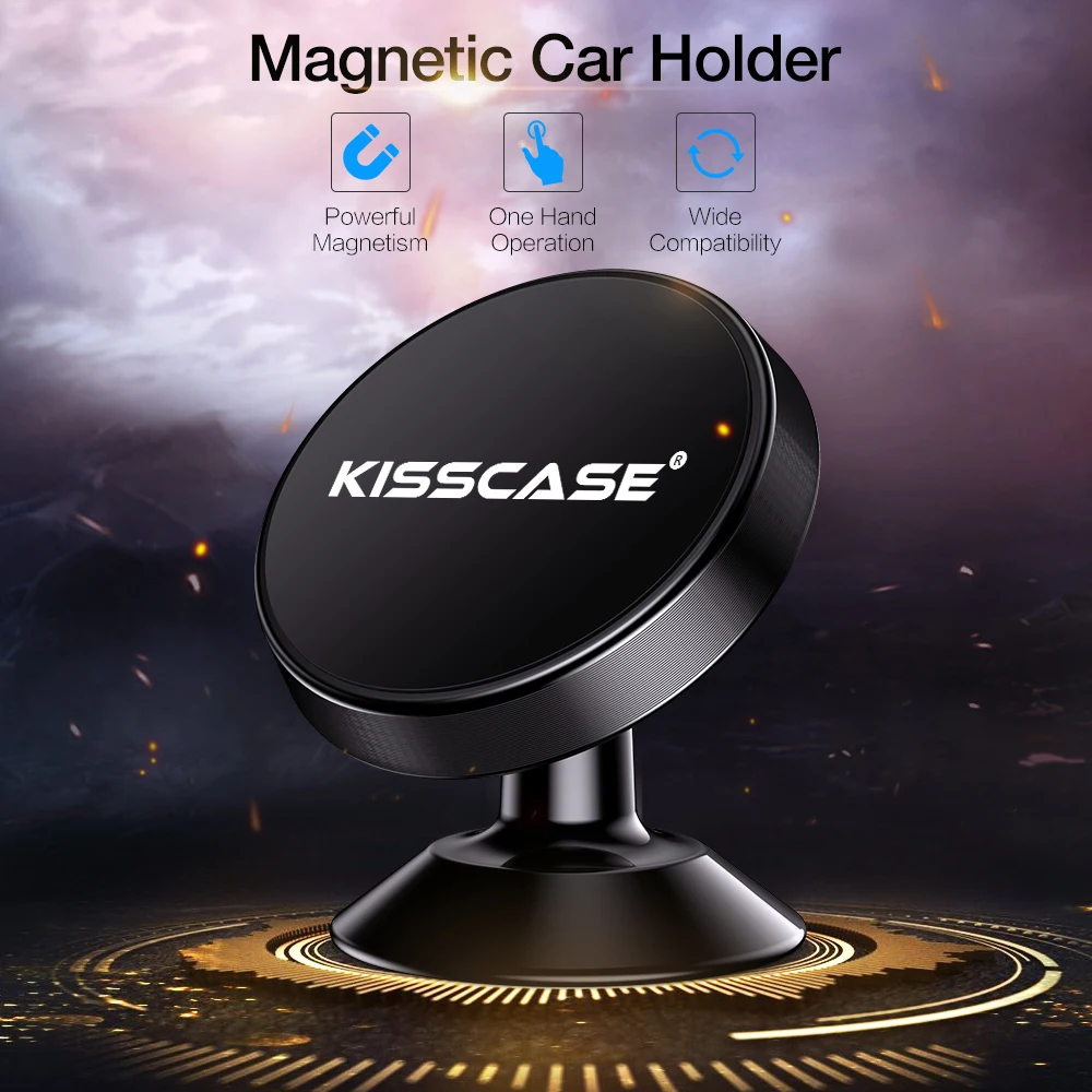 KISSCASE Автомобильный держатель для телефона Магнитный магнитный штатив