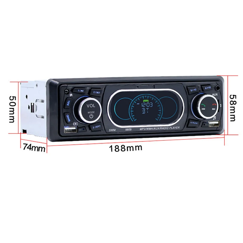 HFES Автомобильный MP3 HD Bluetooth громкая связь вызов плеер 8809 fm радио музыкальный