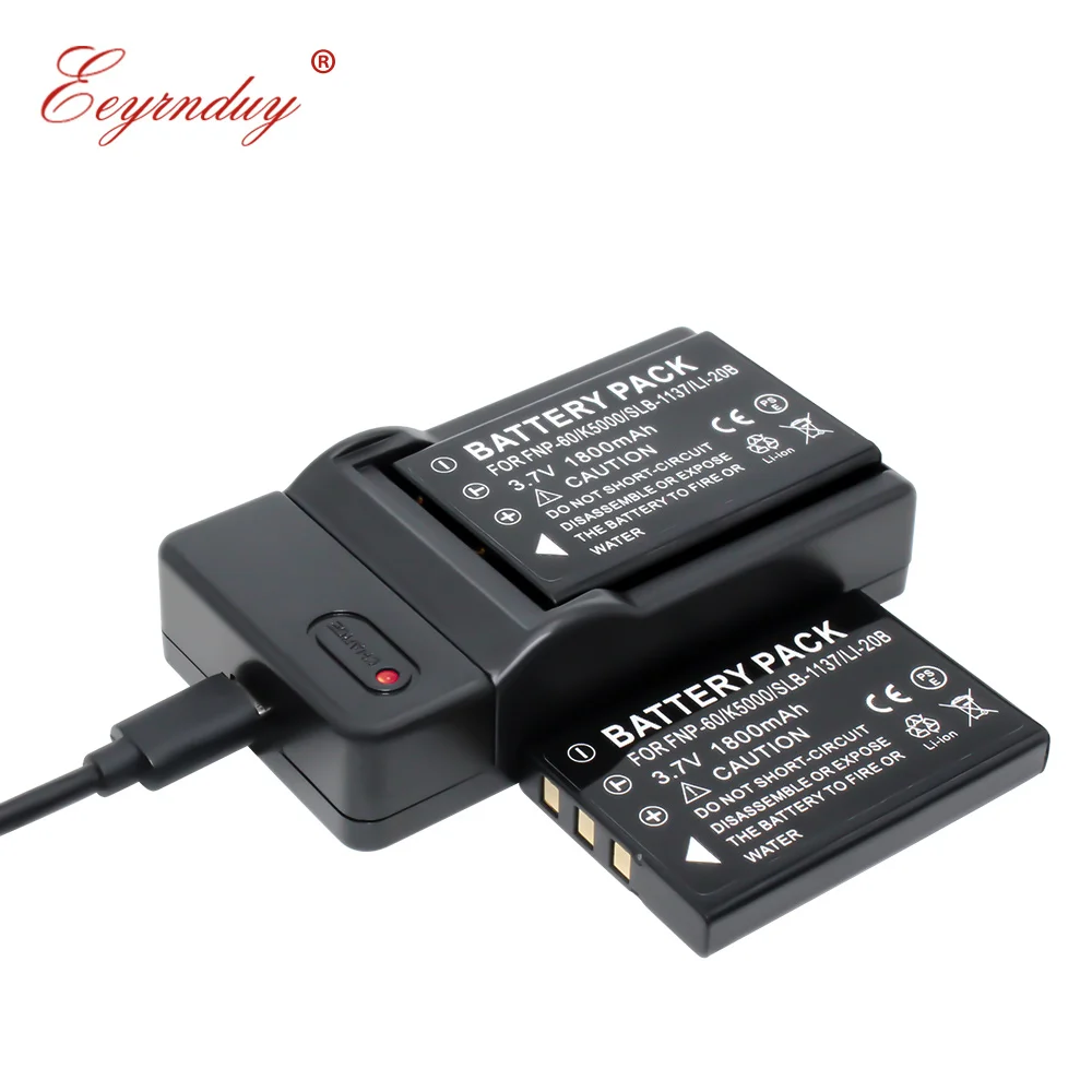 FNP 60 2 шт. сменный аккумулятор и USB зарядное устройство для цифровых камер FUJIFILM FinePix