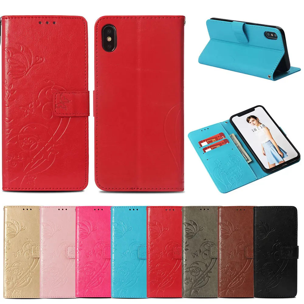 KISSCASE Роскошный кожаный чехол для iPhone 5 5S SE держатель карт на магнитах бумажник X XS