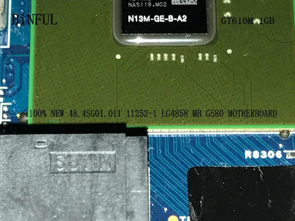 BiNFUL Гарантированная Рабочая материнская плата 48.4SG01.011 LG4848 11252 1 для LENOVO Ideapad G580 HM76