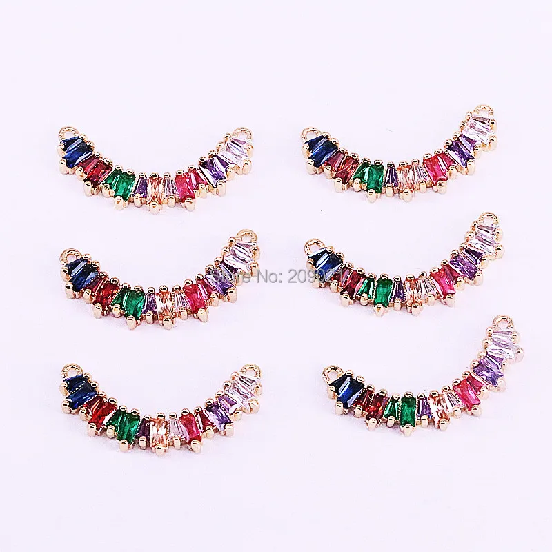 

10Pcs Fashion copper Shining CZ Crystal Micro Paved charm necklace beautiful pendant necklace For Women Party Gift