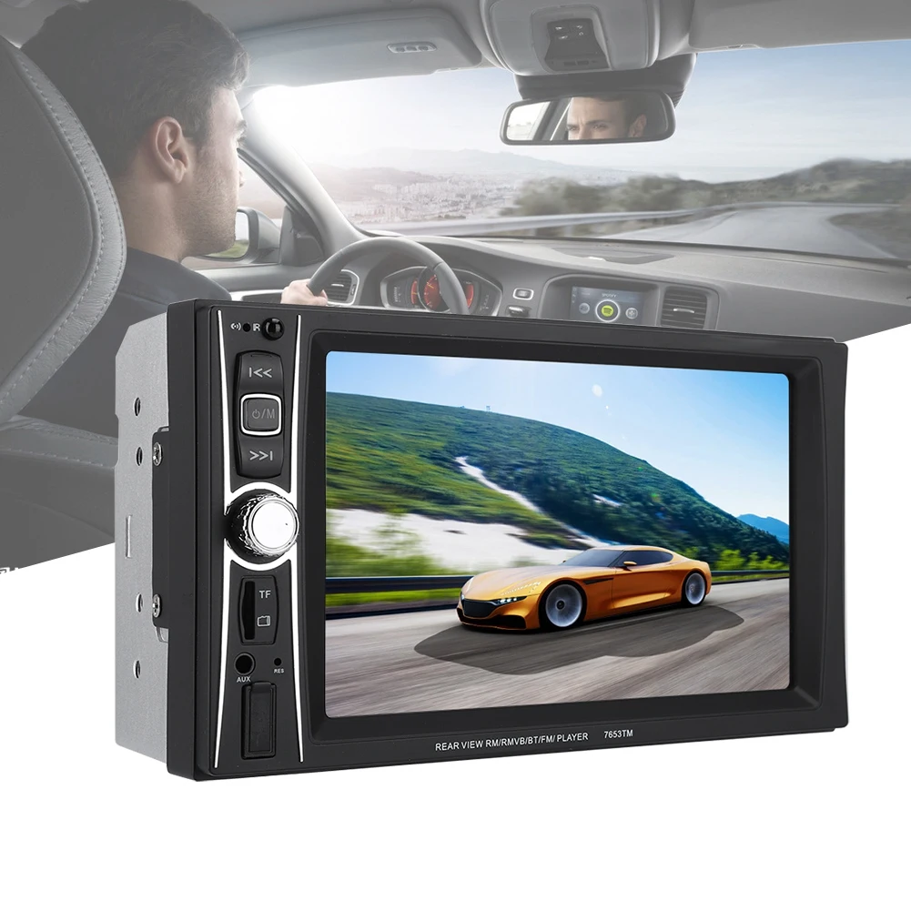 Портативный 6 дюйма HD 2 Din MP5/игрок WMA gps навигации громкой связи FM 2019 Фирменная