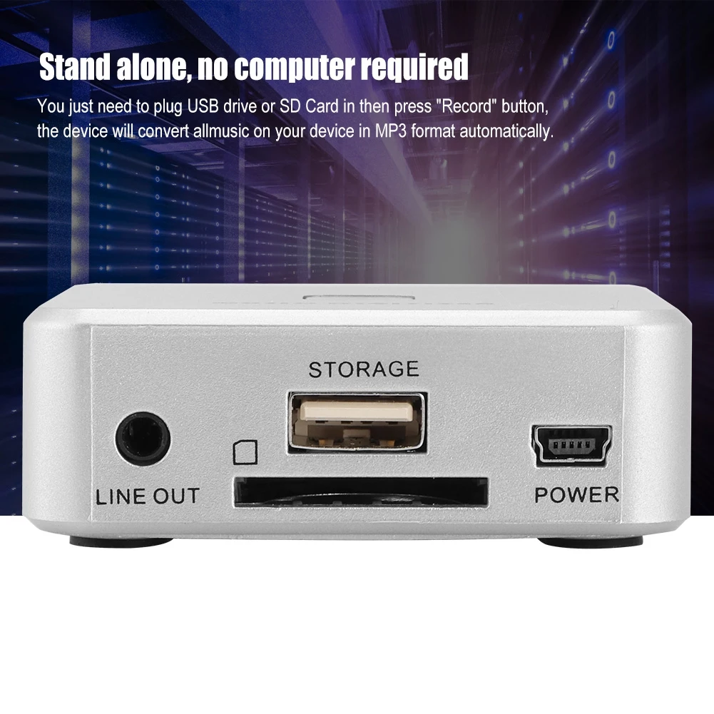EZCAP241 музыкальный дигитайзер аудиозахвата Регистраторы коробка конвертируйте