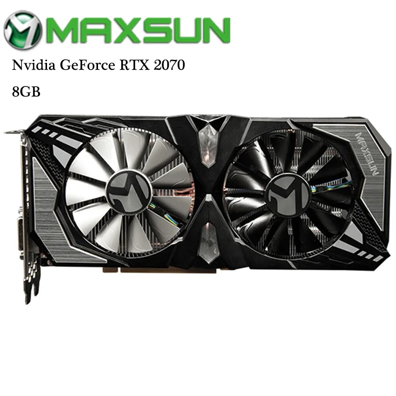 Оригинальная MAXSUN Nvidia GeForce RTX 2070 8 Гб Видео видеокарты GDDR6 256bit DirectX 12 для игр RGB