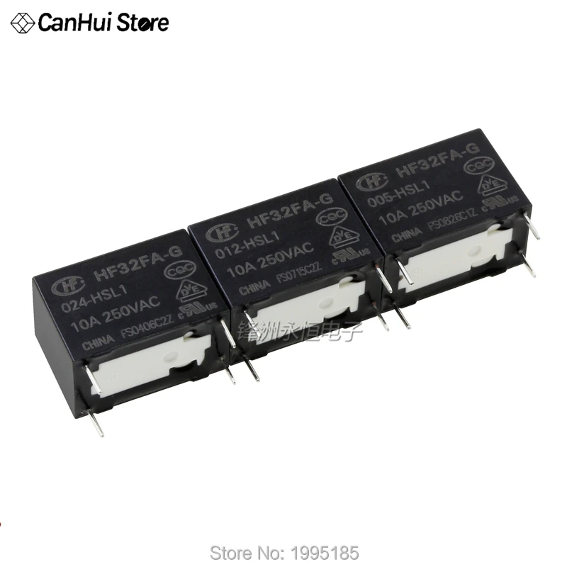 HONGFA HF32FA G 005 HSL1 012 024 5V 12V 24V 4Pin 10A/250VAC нормально открытое реле питания|Реле| |