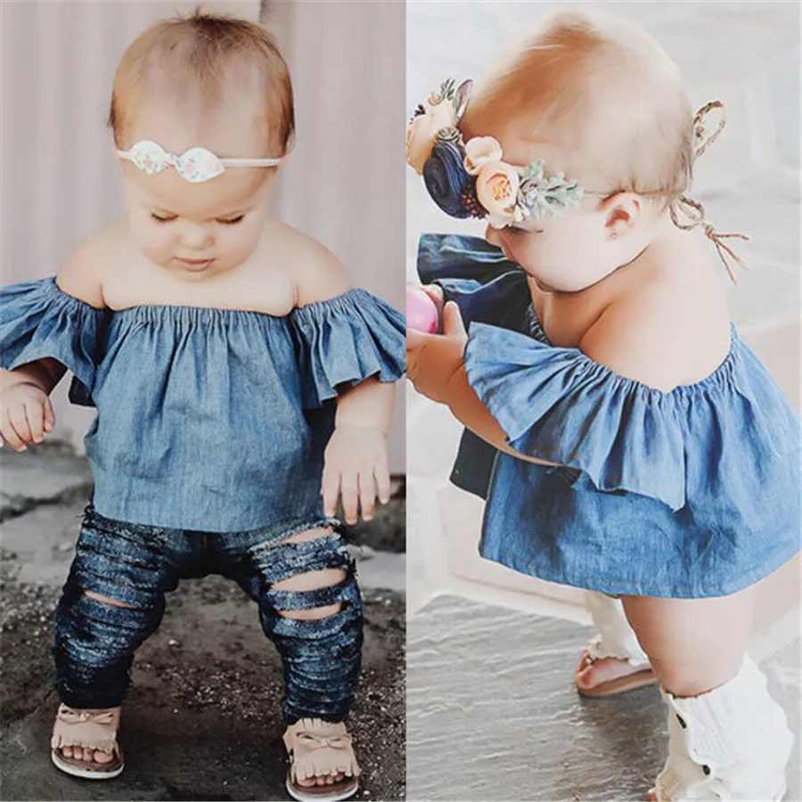 Emmababy новинка 2019 года модные повседневные топы с оборками для маленьких девочек
