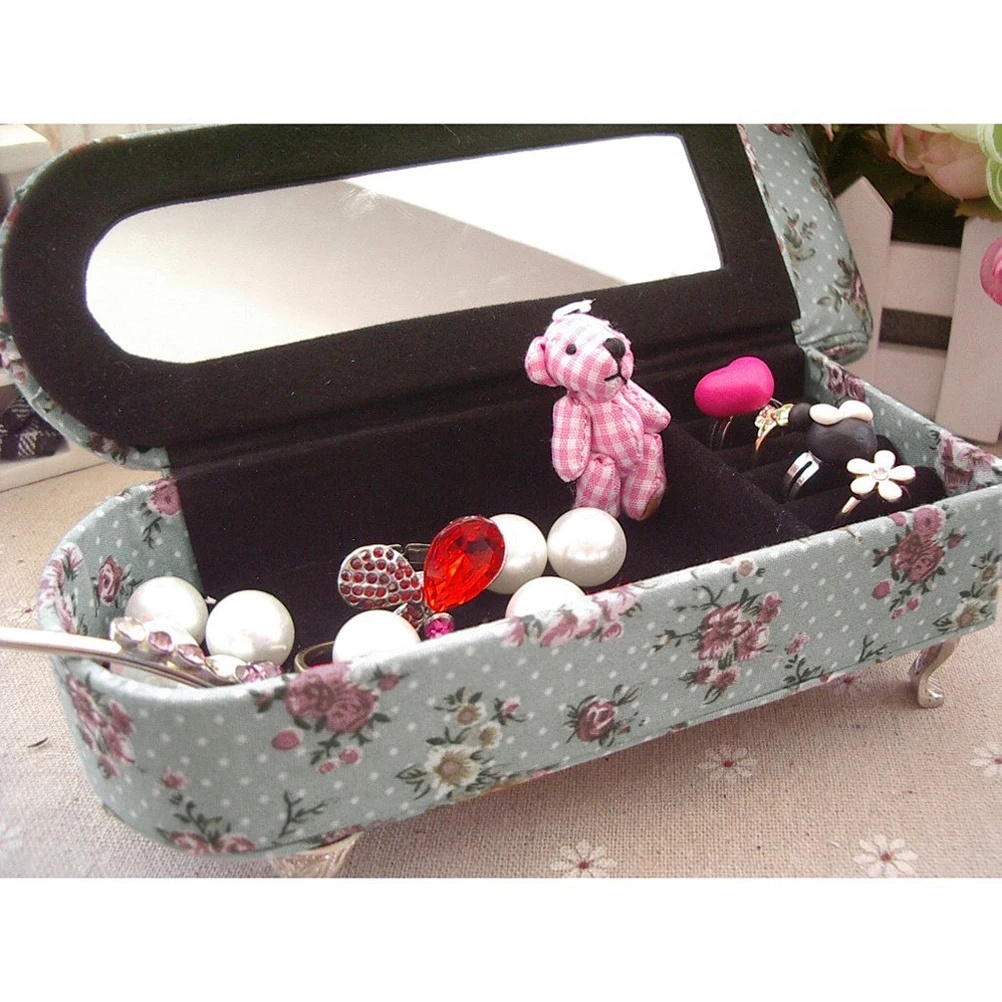 Мини-Диван-форма шкатулка и чехол витрина с зеркалом внутри (Celadon) | Украшения