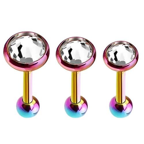 Спиральная планка Tragus 3 шт./лот 16 г 1 2 мм 5 Шариковые стальные кольца для губ