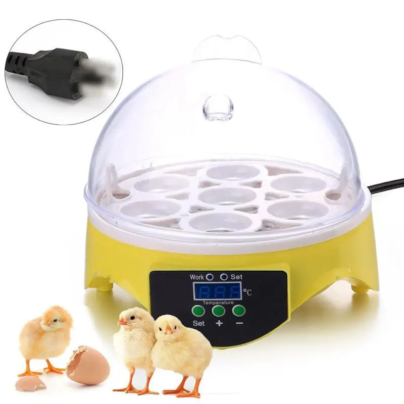 Mini 7 Egg Incubator Poultry Brooder Digital Temperature Hatchery Hatcher Chicken Duck Bird Pigeon US | Дом и сад