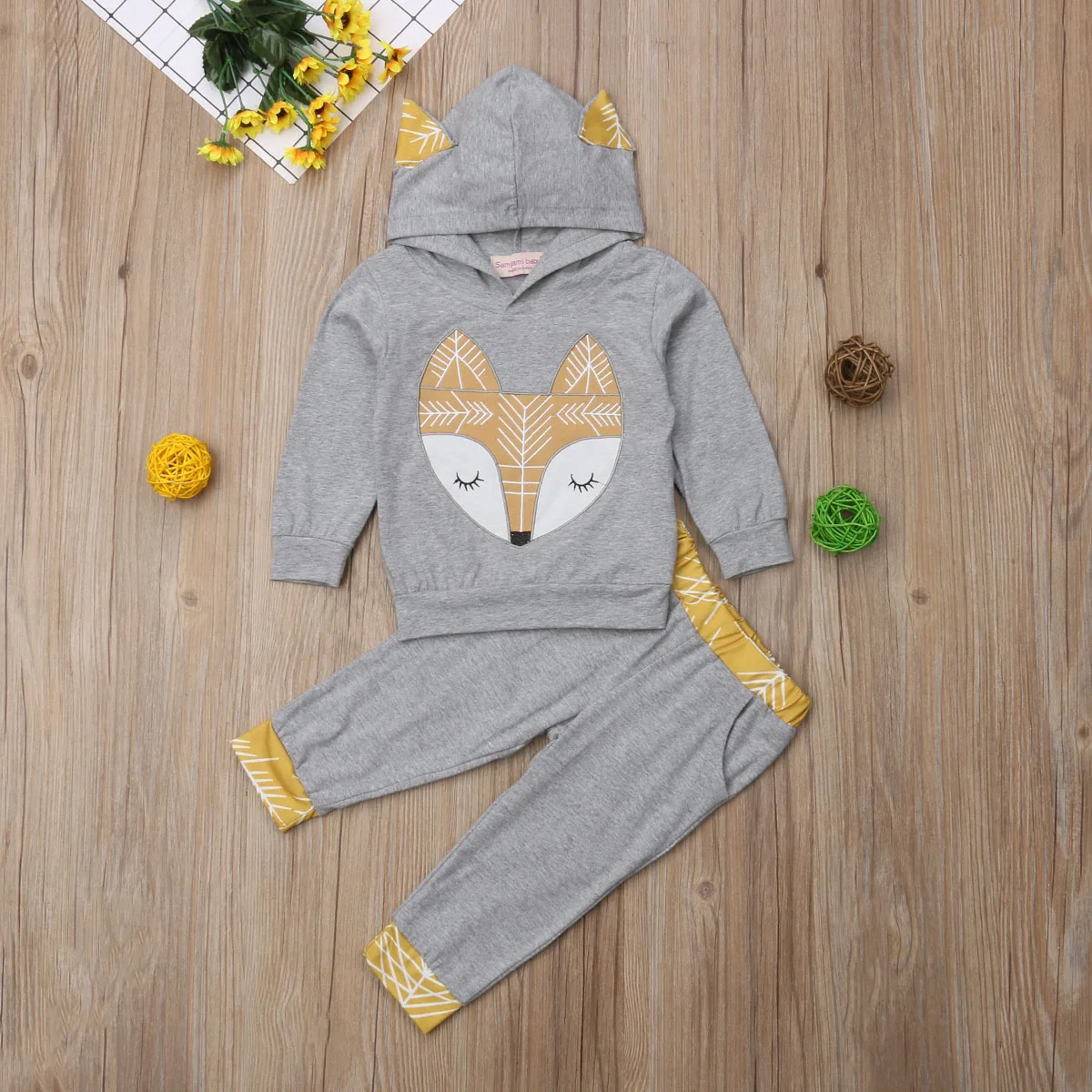 Детская толстовка с капюшоном в виде лисы для мальчиков и девочек лисами топы