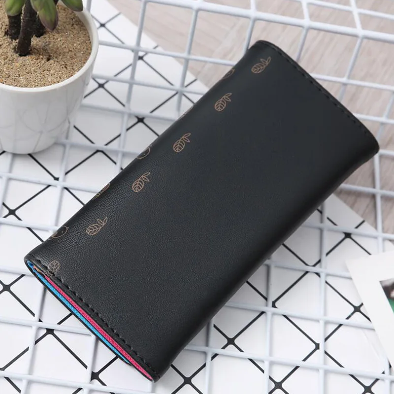 Милые женские кошельки рисунок с мультяшной совой искусственной кожи