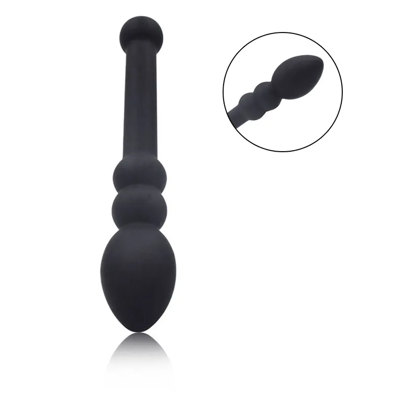 Soft Silicone Anal Beads Plug Butt Sexe Toys For Men Woman Black Dildo Anus Massager Ass Stimulate Masturbator Adult |