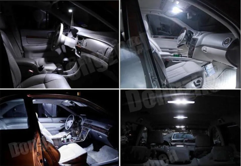 1X Авто 15 светодио дный 5050 Панель автомобиля T10 C10W BA9S T11 купольная Гирлянда для