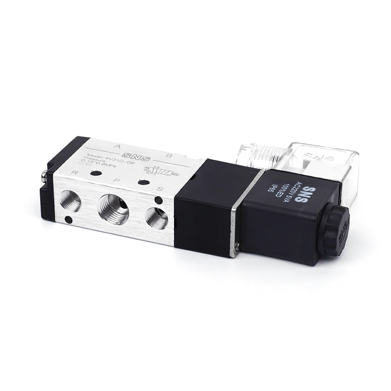 SNS 4V210-08/DC24V 5/2 Port 1/4 Inlet Single Coil Pilot-Operated Electric Solenoid Valve | Valves