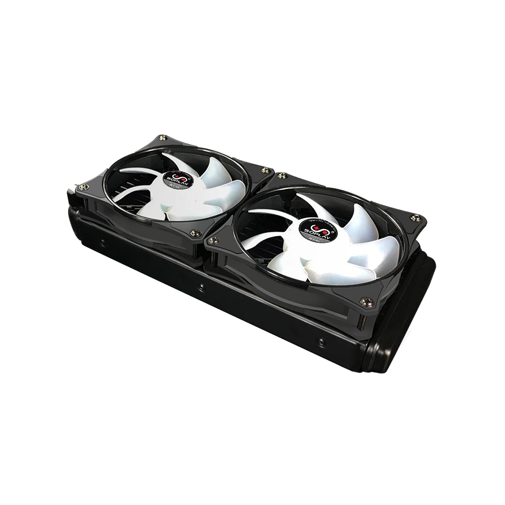 Кулер для охлаждения воды SOPLAY кулер процессора RGB бесшумный радиатор из чистой