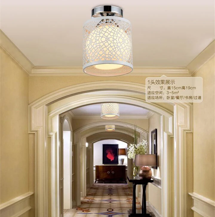 

Led crystal ceiling light modern brief circle living room lamps warm bedroom lights study light