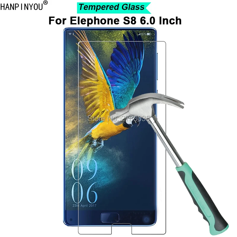 Для Elephone S8 6 0 &quotтвердость 9H 2.5D ультратонкое закаленное искусственное стекло |