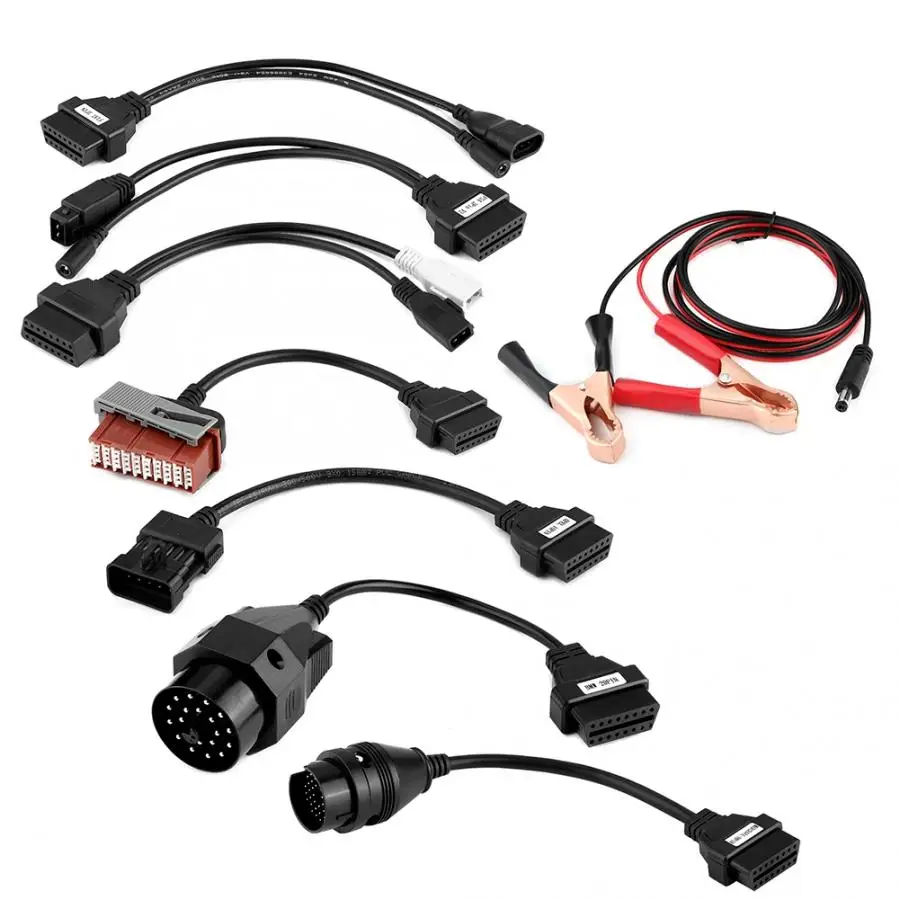 8 шт. OBD2 кабели OBDII разъемы для DS150E Автомобильные диагностические инструменты
