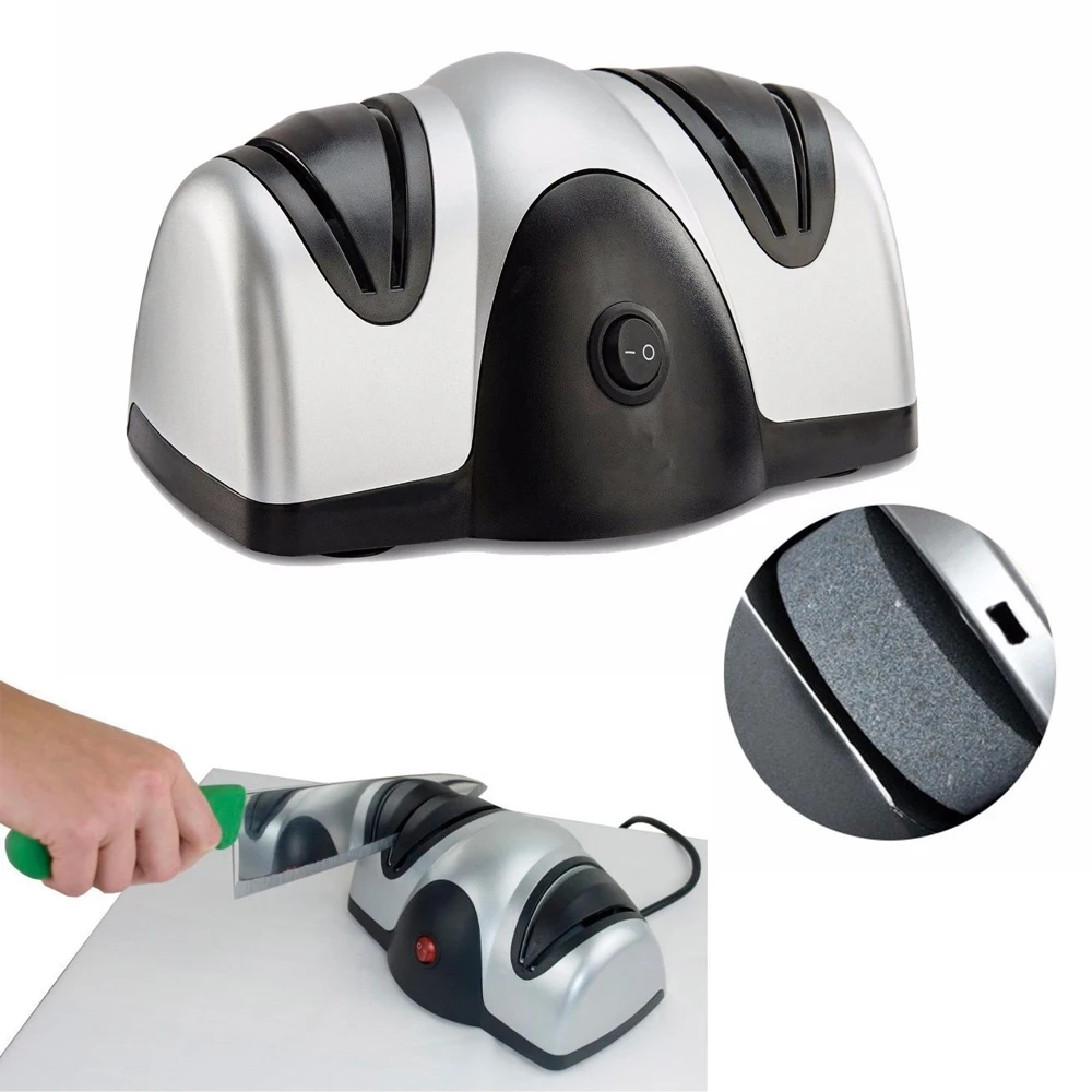 1 PC Electric 2 Stage Knife Sharpener Non-Slip Professional Kitchen Sharpening System With EU Plug Accessories | Дом и сад