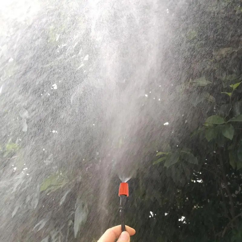

10pcs Adjustable Micro Barbed Nozzle Misting Sprinklers Irrigation Sprayer Garden Irrigation