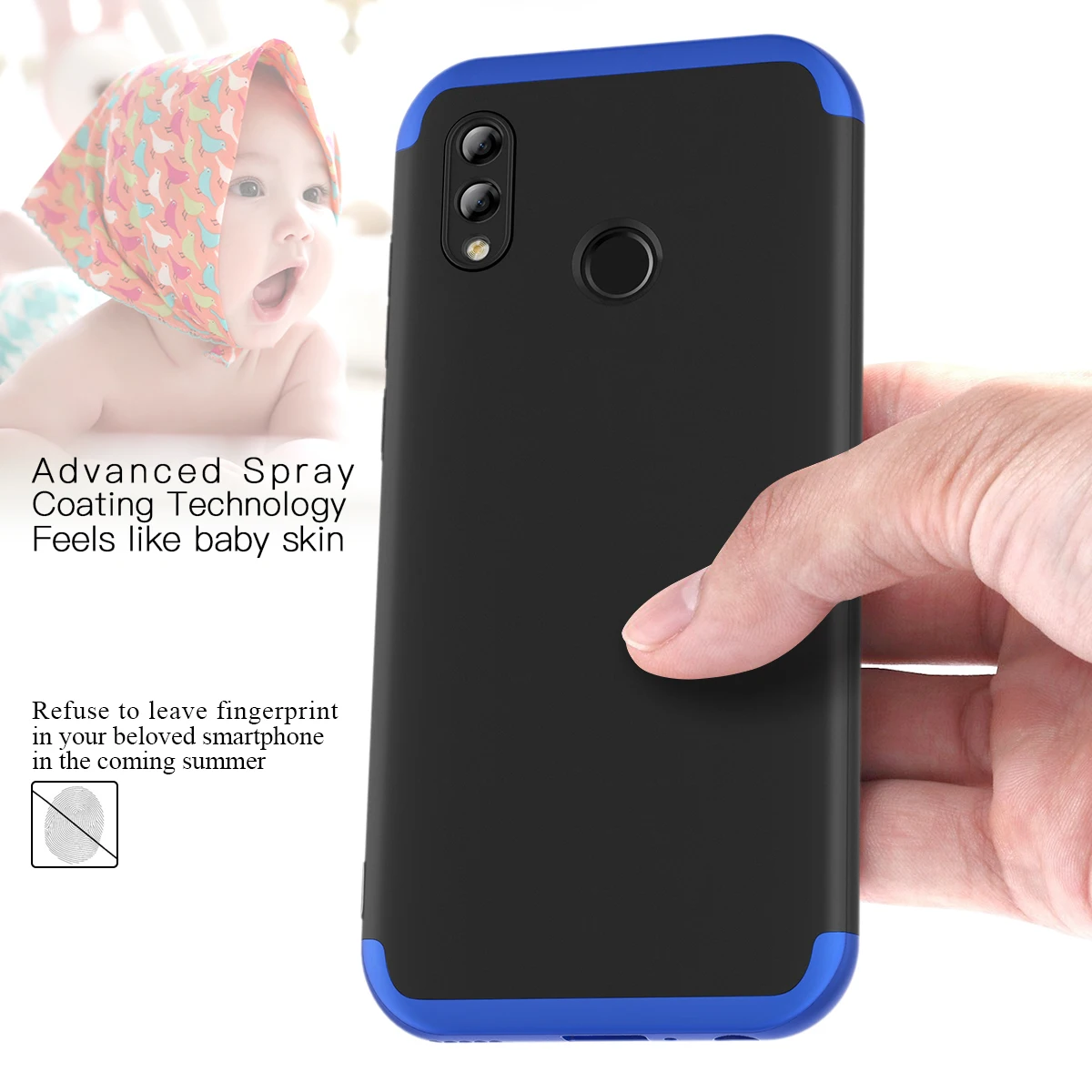 Luxury Case For Huawei Honor 8C Play 8A 10 Lite Cover 3 in 1 Hard PC Shockproof Full Protective Mate 30 |