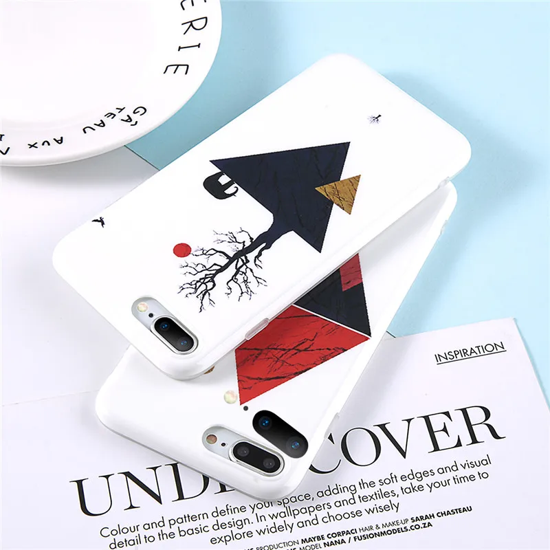 Lovebay узорные чехол для iPhone 6 S 7 8 Plus X XR XS Max геометрические треугольные мраморные