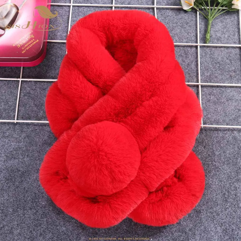 SISHION шарф женский теплый зимний SF0001 роскошный бренд foulard femme натуральный кроличий