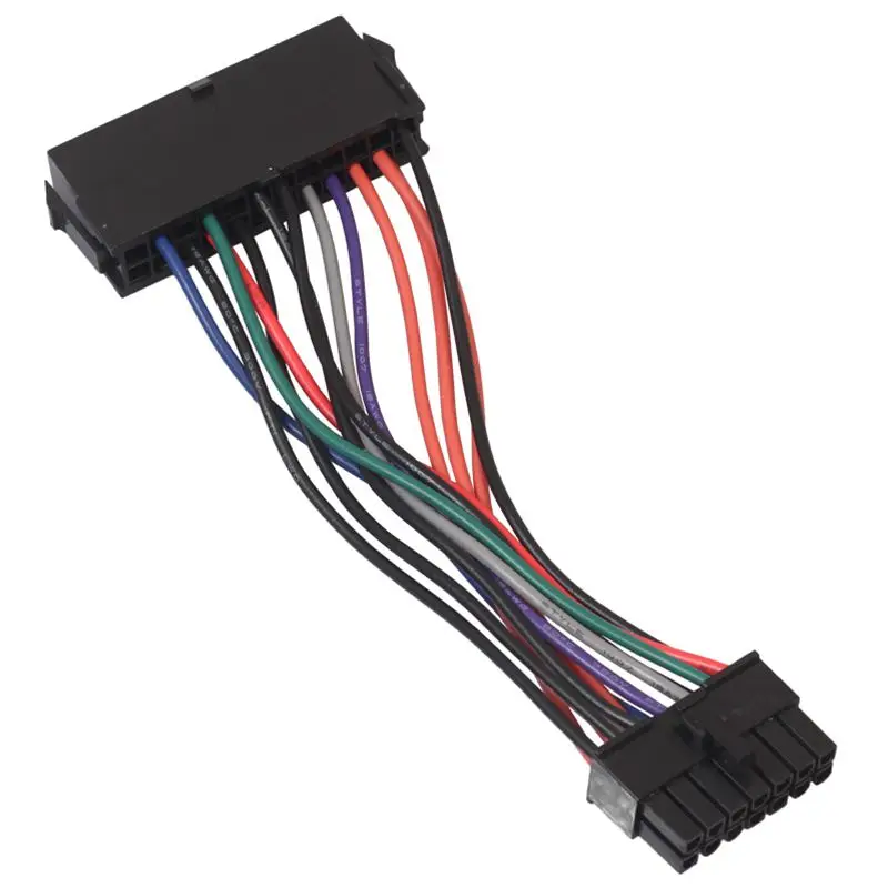New-15cm Кабель питания Шнур 18AWG провод ATX 24 pin к 14 кабель адаптера для Lenovo IBM Dell Q77 B75 A75