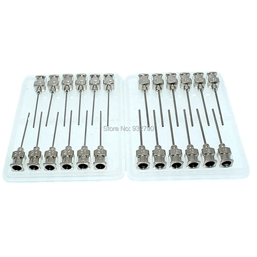

12pcs 19G/21G/23G/25G Dispensing Blunt Needles Dispensing Needles Adhesive Glue Needle Blunt Tip Needle Dispenser Tips