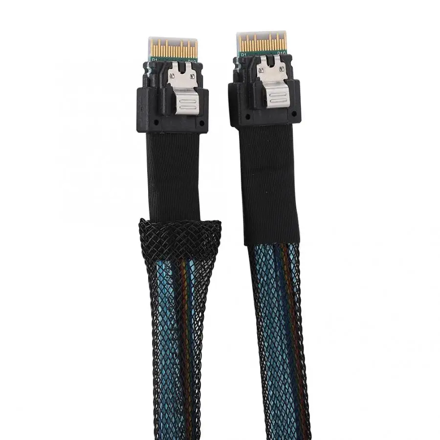 Тонкий кабель передачи данных SAS 38pin SFF-8654 к серверу HDD 1 м 2019 | Электроника