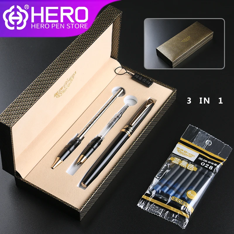 

Hero Fountain Pens Original Authentic Writing Supplies High Quality Luxury Iraurita 0.5mm Smoothly Writing Pens 1079