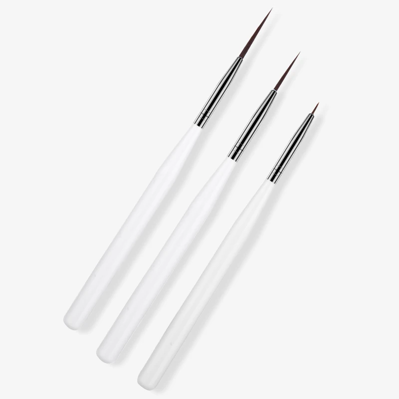Yinikiz 3Pcs Nail Art Dotting Painting Drawing UV Gel Liner Polish Brush Tool Pen 3pcs/set Beauty |