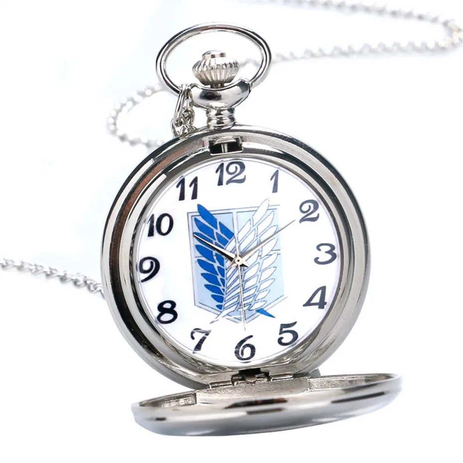 Silver Color Quartz Pocket Watch Necklace Chain Clock Pendant Men Fob Watches Gifts Box Set Male Clock Christmas Birthday Gifts