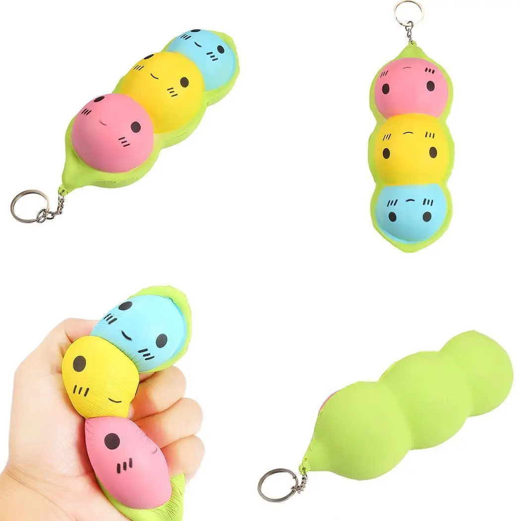 Игрушки для лица цепь Bean you squeeze Relief Key after Toys ручная выдавливание Мультипликация