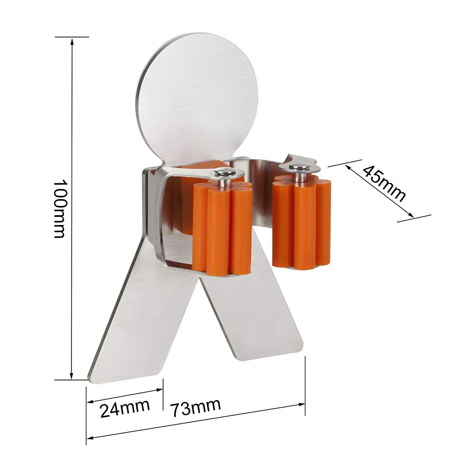 ABFY-304 Stainless Steel Mop Broom Holder Racks Adhesive Wall Mount Bathroom Storage Organizer Hanger (1 Pack) | Дом и сад