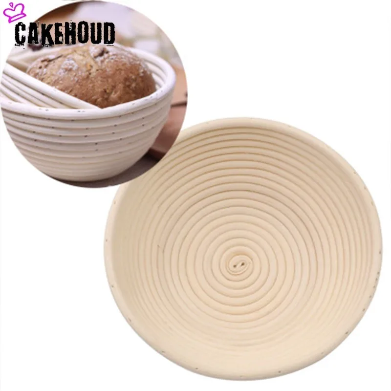 CAKEHOUD круглая корзина для ферментации хлеба из натуральной лозы профессиональная