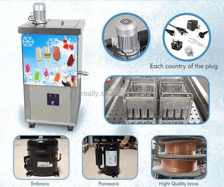 

single moulds popsicle making machine with stainless steel