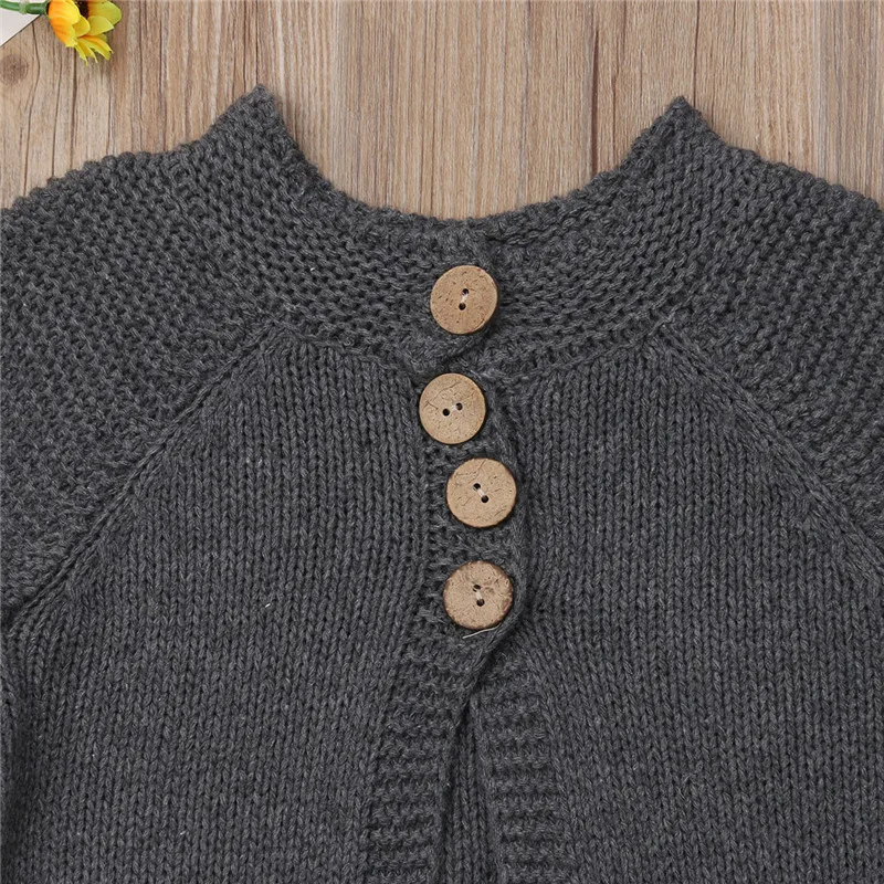 Girls Sweater Kids Baby Girl Winter Clothes Teenagers Cardigan Warm Button Knitted Tops Tiny Cottons 2019 | Мать и ребенок